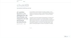 Desktop Screenshot of chuki69.wordpress.com