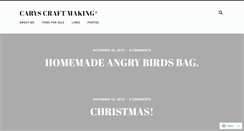 Desktop Screenshot of caryscraftmaking.wordpress.com