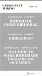 Mobile Screenshot of caryscraftmaking.wordpress.com