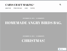 Tablet Screenshot of caryscraftmaking.wordpress.com