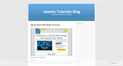 Desktop Screenshot of joomlatutorials123.wordpress.com