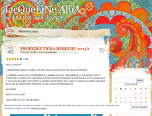 Tablet Screenshot of jacquelinealba.wordpress.com