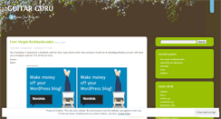 Desktop Screenshot of guitarguru.wordpress.com