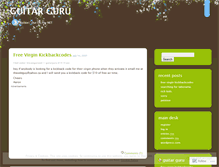 Tablet Screenshot of guitarguru.wordpress.com