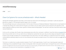 Tablet Screenshot of mickifennescey.wordpress.com
