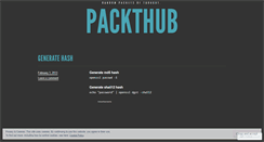 Desktop Screenshot of packthub.wordpress.com