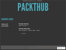 Tablet Screenshot of packthub.wordpress.com