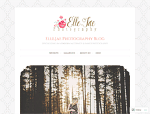 Tablet Screenshot of ellejaephotographyblog.wordpress.com