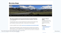 Desktop Screenshot of bicicletaabajo.wordpress.com