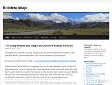 Tablet Screenshot of bicicletaabajo.wordpress.com