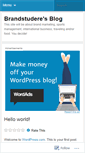 Mobile Screenshot of brandstudere.wordpress.com