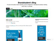 Tablet Screenshot of brandstudere.wordpress.com