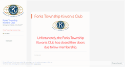 Desktop Screenshot of forkskiwanis.wordpress.com