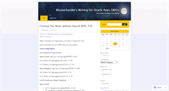 Desktop Screenshot of bhanuchander.wordpress.com