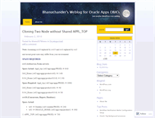 Tablet Screenshot of bhanuchander.wordpress.com
