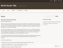 Tablet Screenshot of northsouthtitle.wordpress.com