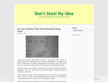 Tablet Screenshot of dontstealmyidea.wordpress.com