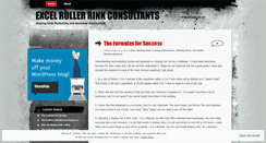 Desktop Screenshot of excelrollerrinkconsultants.wordpress.com