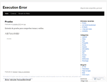 Tablet Screenshot of executionerror.wordpress.com