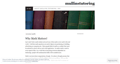 Desktop Screenshot of mullinstutoring.wordpress.com