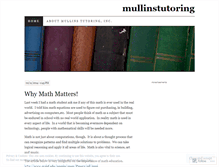 Tablet Screenshot of mullinstutoring.wordpress.com