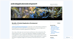 Desktop Screenshot of androidapplicationsdevelopment1.wordpress.com