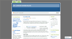 Desktop Screenshot of airjordansblog.wordpress.com