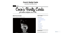 Desktop Screenshot of cocosvanitycards.wordpress.com