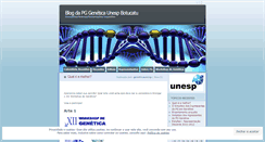 Desktop Screenshot of geneticaunesp.wordpress.com