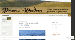 Desktop Screenshot of prairiewisdom.wordpress.com