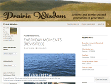 Tablet Screenshot of prairiewisdom.wordpress.com