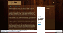 Desktop Screenshot of jozifood.wordpress.com