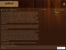 Tablet Screenshot of jozifood.wordpress.com