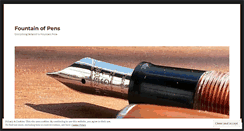 Desktop Screenshot of fountainofpens.wordpress.com