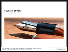 Tablet Screenshot of fountainofpens.wordpress.com