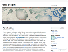 Tablet Screenshot of forexscalpinginfo.wordpress.com