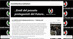 Desktop Screenshot of msimilitantisocialiitaliani.wordpress.com