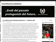 Tablet Screenshot of msimilitantisocialiitaliani.wordpress.com
