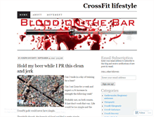 Tablet Screenshot of bloodonthebar.wordpress.com