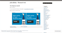 Desktop Screenshot of juliarbailey.wordpress.com