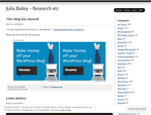 Tablet Screenshot of juliarbailey.wordpress.com