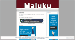 Desktop Screenshot of maluku.wordpress.com