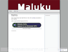 Tablet Screenshot of maluku.wordpress.com