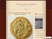 Tablet Screenshot of chocolateygoodness.wordpress.com