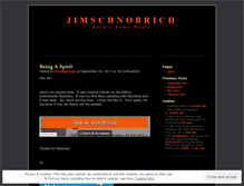 Tablet Screenshot of jimschnobrich.wordpress.com