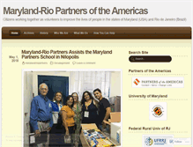 Tablet Screenshot of marylandriopartners.wordpress.com