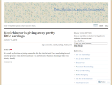 Tablet Screenshot of dearmargarita.wordpress.com