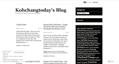 Desktop Screenshot of kohchangtoday.wordpress.com