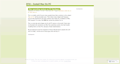 Desktop Screenshot of efixmaconpc.wordpress.com