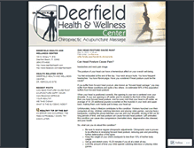 Tablet Screenshot of deerfieldhealth.wordpress.com